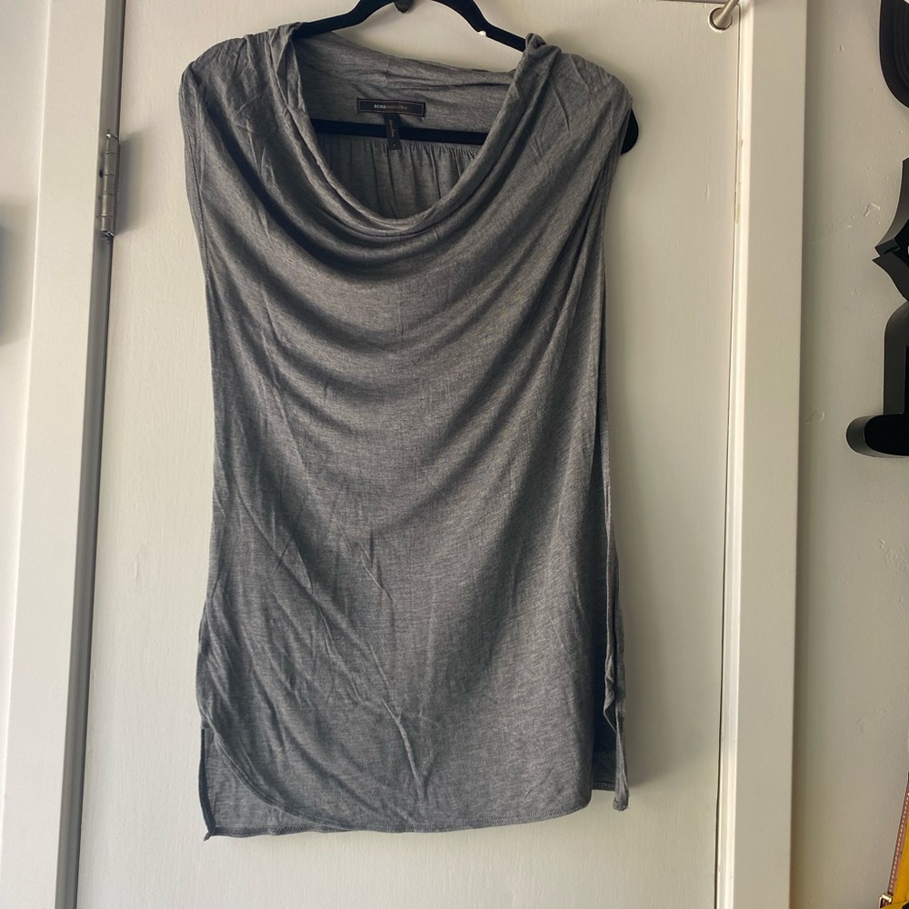 BCBG drape neck top